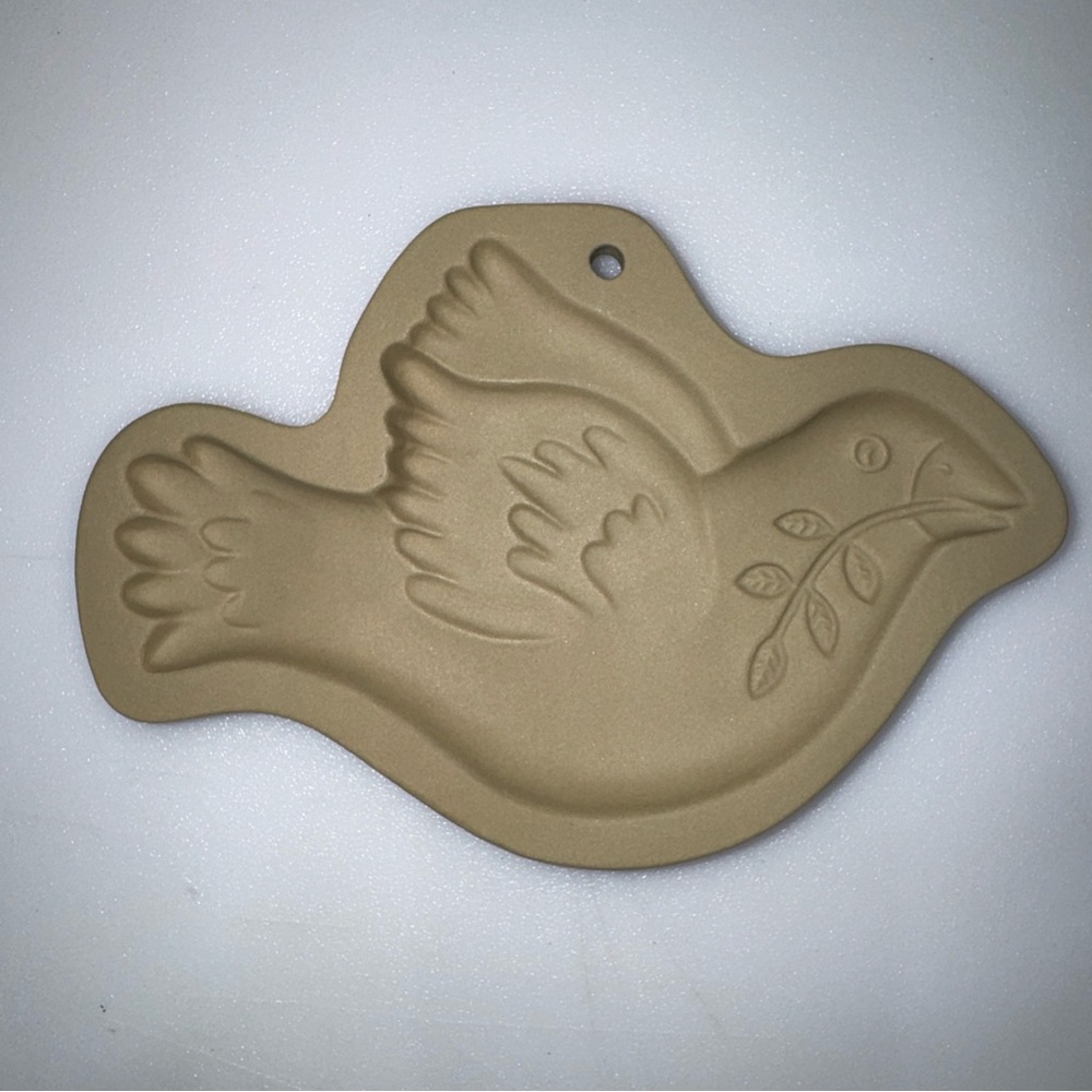 Brown Bag Cookie Art Peace Dove Mold 1993 Hill Design Bird Olive Branch